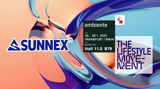 2024 AMBIENTE、フランクフルト SUNNEX ブースへようこそ