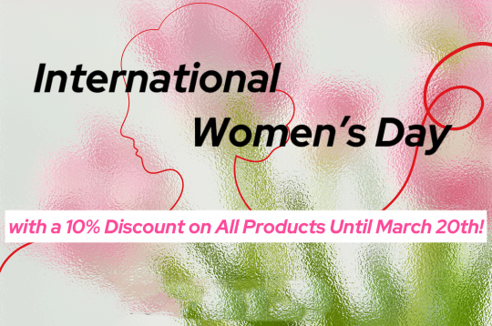 国際女性の日の販売：購入ごとに10％の割引をお楽しみください！